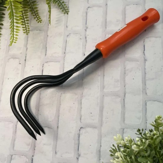 Əl üçün Bağ Torpaq Sökmə Aləti – 3 Dişli Metal Torpaq Yumşaldıcı
