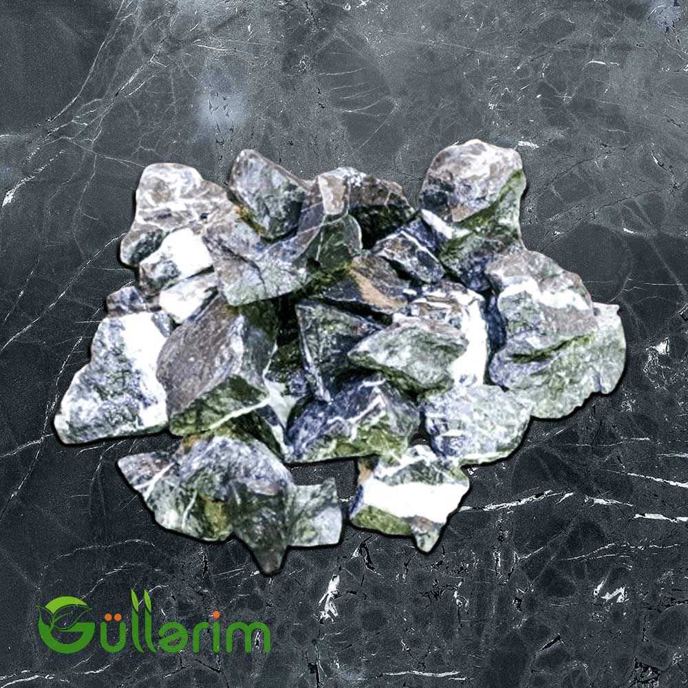 Yaşıl-Ağ Qırıq Mərmər Daşı