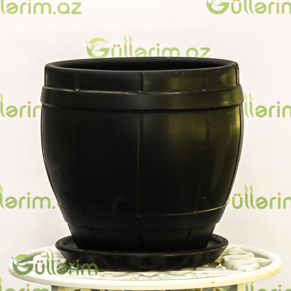 Barrel Formalı Plastik Dibçək