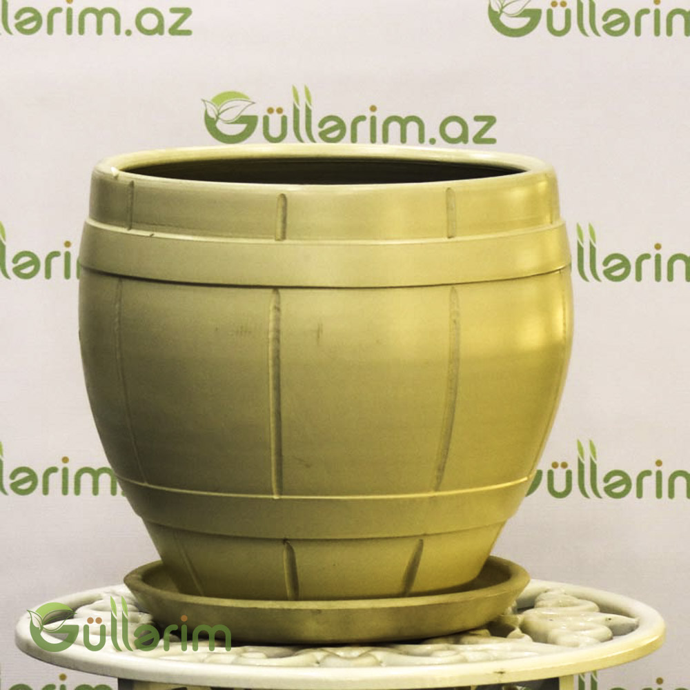 Barrel Formalı Plastik Dibçək